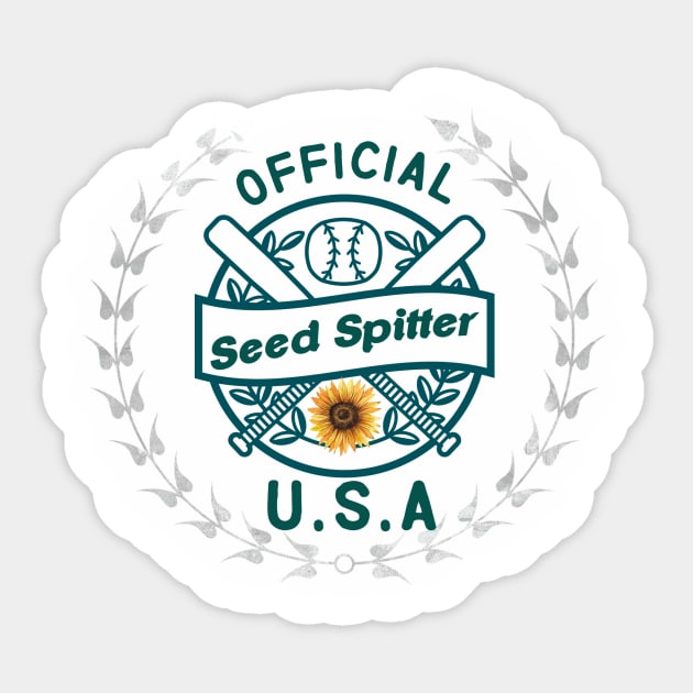 Sunflower Seed Spitter Sticker by ArtisticEnvironments